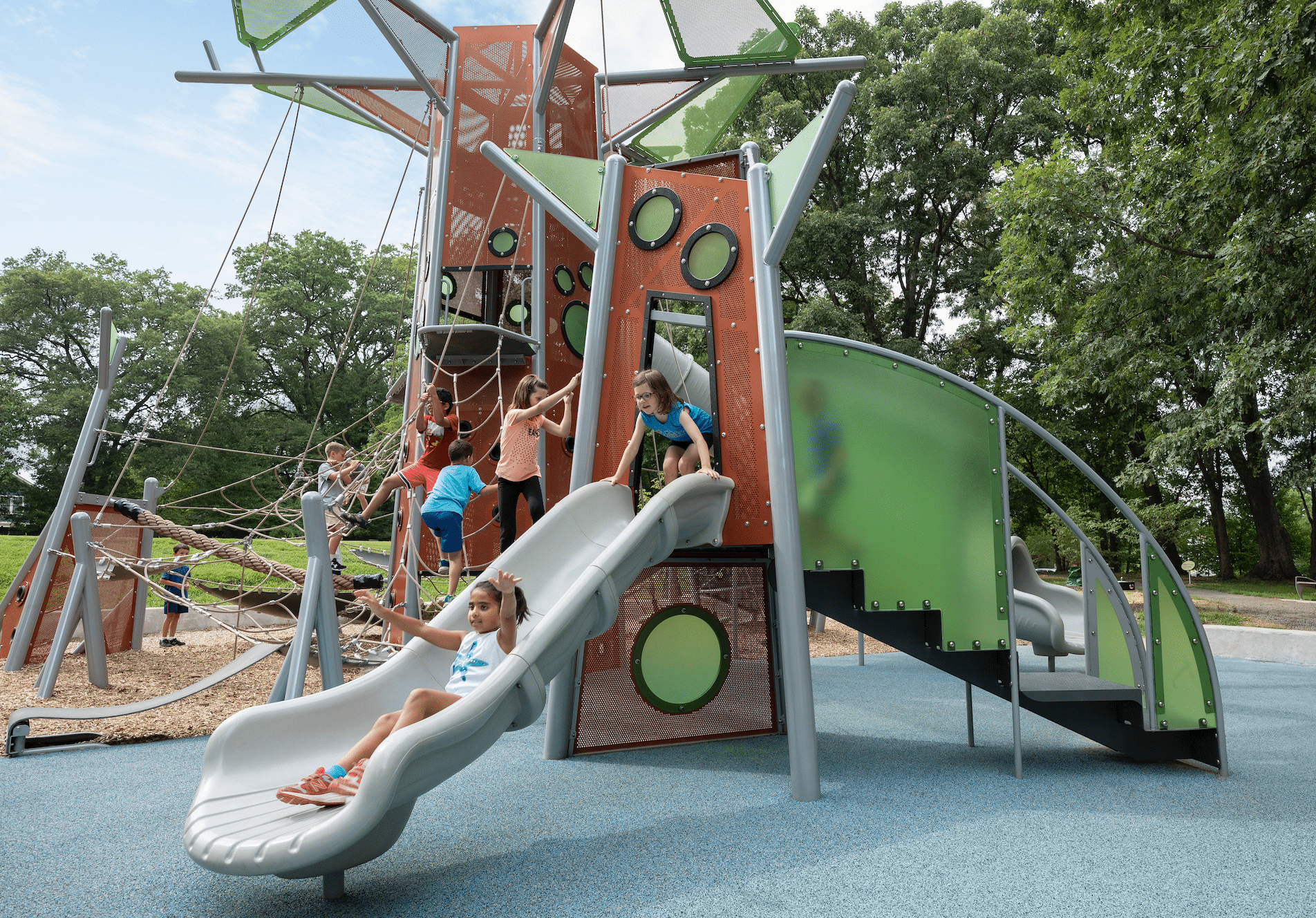 kids playing on playground - midstates projects
