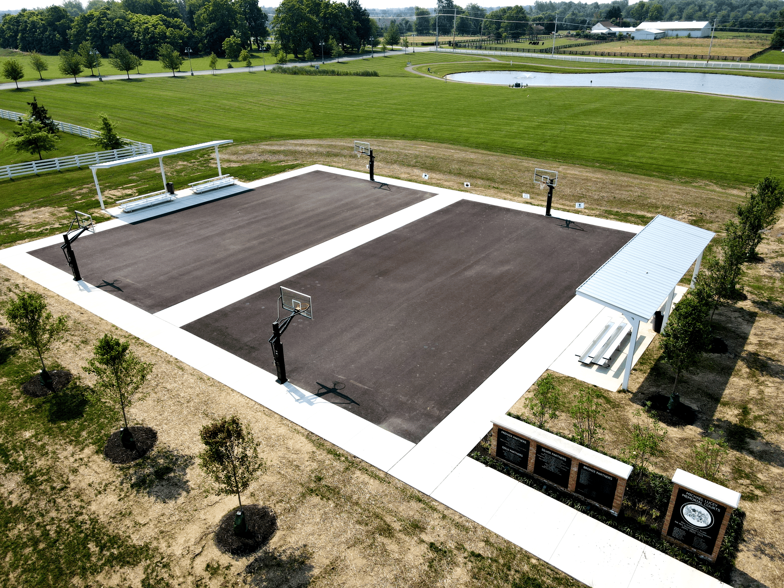 completed basketball courts